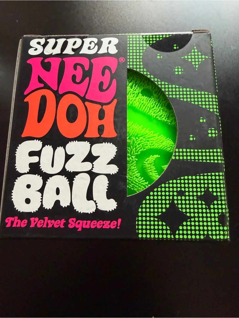New NeeDoh Schylling Super Size Jumbo Nee Doh Fuzz Ball Green 4